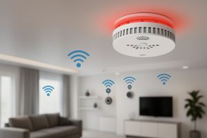 IoT-sensorer i smart hotellrum för att styra uppvärmning, belysning och underhåll